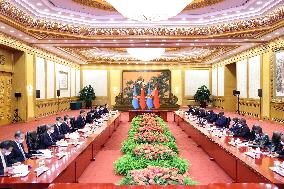 CHINA-BEIJING-XI JINPING-DRC PRESIDENT-TALKS (CN)