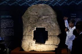 Repatriated To Mexico, The Pre-Hispanic Monolith "Monster Of The Earth", Recovered In The US