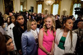 DC: President Biden Welcomes 2022-2023 NCAA Women’s Basketball Champions, Louisiana State University Tigers, to the White House