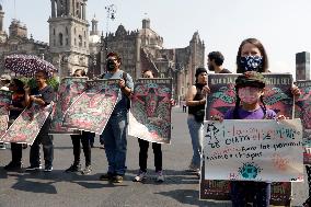 Protest To Demand Stop Attacks On The Zapatistas