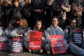 Climate Protest Outside TotalEnergies General Assembly - Paris