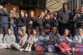 Climate Protest Outside TotalEnergies General Assembly - Paris
