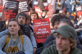 Climate Protest Outside TotalEnergies General Assembly - Paris