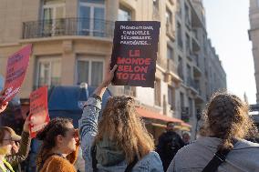 Climate Protest Outside TotalEnergies General Assembly - Paris