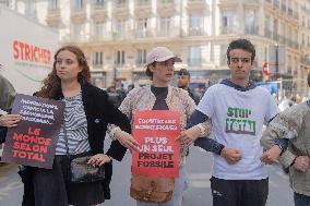 Climate Protest Outside TotalEnergies General Assembly - Paris