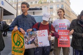 Climate Protest Outside TotalEnergies General Assembly - Paris