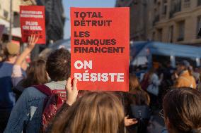 Climate Protest Outside TotalEnergies General Assembly - Paris