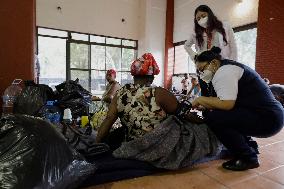 Mexico City Authorities Set Up More Temporary Shelters For Migrants