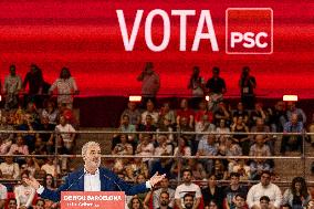 PSC Political Rally For Barcelona Elections