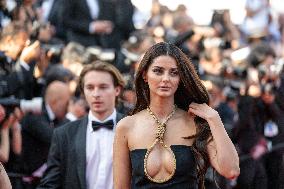 Cannes - Model Mahlagha Jaberi Supports Iranian Women