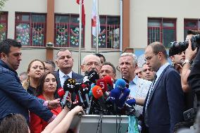 Presidential candidate Kilicdaroglu at polling Station - Ankara