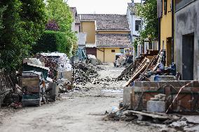 The Flood Damage In Sant'Agata Sul Santerno In Emilia Romagna