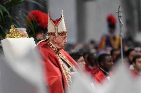 Pope Francis Leads A Pentacostal Mass