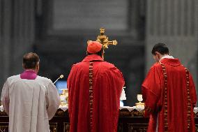 Pope Francis Leads A Pentacostal Mass