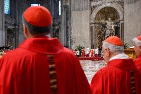 Pope Francis Leads A Pentacostal Mass