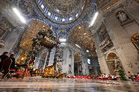 Pope Francis Leads A Pentacostal Mass