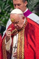 Pope Francis Leads A Pentacostal Mass