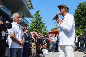 Roland-Garros 2023 - Inauguration Of The Yannick Noah Mural NB