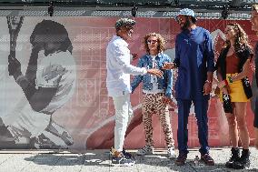 Roland-Garros 2023 - Inauguration Of The Yannick Noah Mural NB