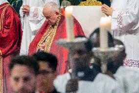 Pope Francis Leads A Pentacostal Mass