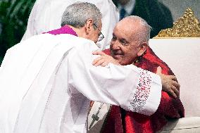 Pope Francis Leads A Pentacostal Mass