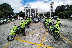 Funeral honors police officer killed in attack in Tibu, Colombia