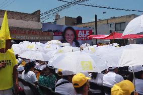 Alejandra Del Moral Governor Candidate Political Rally