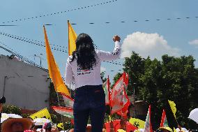 Alejandra Del Moral Governor Candidate Political Rally