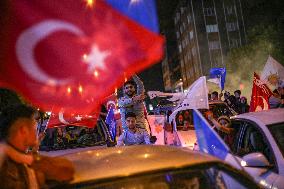 Celebration Erdogan's Victory After Election - Kahramanmaras