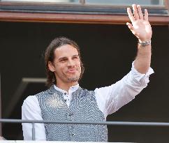 (SP)GERMANY-MUNICH-FOOTBALL-BAYERN MUNICH-CELEBRATION