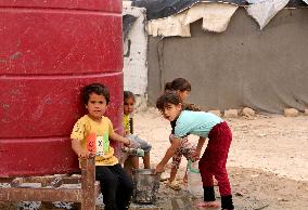 SYRIA-HASAKAH-REFUGEE-CAMP