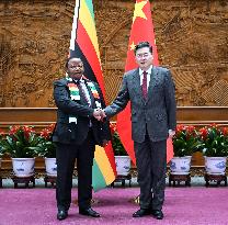 CHINA-BEIJING-QIN GANG-ZIMBABWE-FREDERICK SHAVA-TALKS (CN)