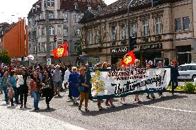 Demostration During The 30 Years Anniversary In Solingen