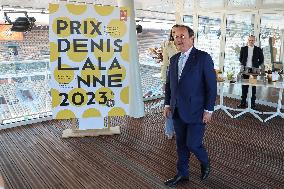 Roland Garros 2023 - Denis Lalanne award ceremony to Christian Despont NB