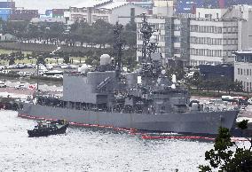 Japan MSDF destroyer arrives at S. Korean port