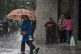 Torrential Rains Hit Madrid