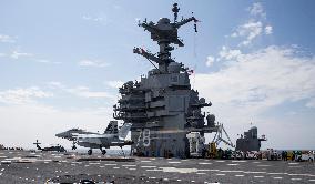 USS Gerald R. Ford The Lead Ship Of Her Class Of US Navy Aircraft Carriers
