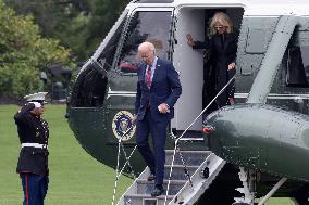 Presiden Biden And First Lady Jill Biden Hold A White House Arrivals