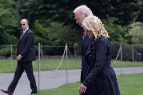 Presiden Biden And First Lady Jill Biden Hold A White House Arrivals