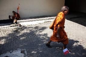 Buddhist Monks Perform Thousand Kilometers Of Religious Journey