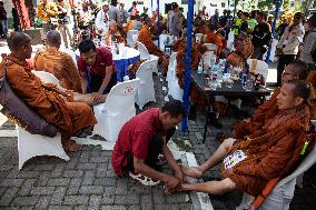 Buddhist Monks Perform Thousand Kilometers Of Religious Journey