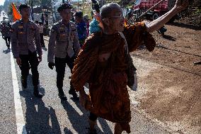 Buddhist Monks Perform Thousand Kilometers Of Religious Journey