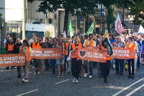 Demonstration For Solidarity With The Last Generation Climate Group In Dusseldorf