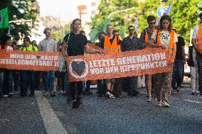 Demonstration For Solidarity With The Last Generation Climate Group In Dusseldorf