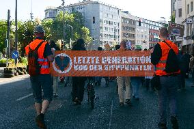 Demonstration For Solidarity With The Last Generation Climate Group In Dusseldorf