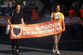 Demonstration For Solidarity With The Last Generation Climate Group In Dusseldorf