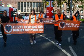 Demonstration For Solidarity With The Last Generation Climate Group In Dusseldorf