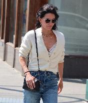 Courteney Cox out in New York