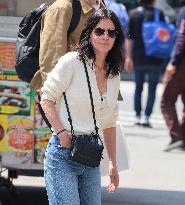 Courteney Cox out in New York