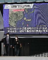 N. Korea fires suspected ballistic missile